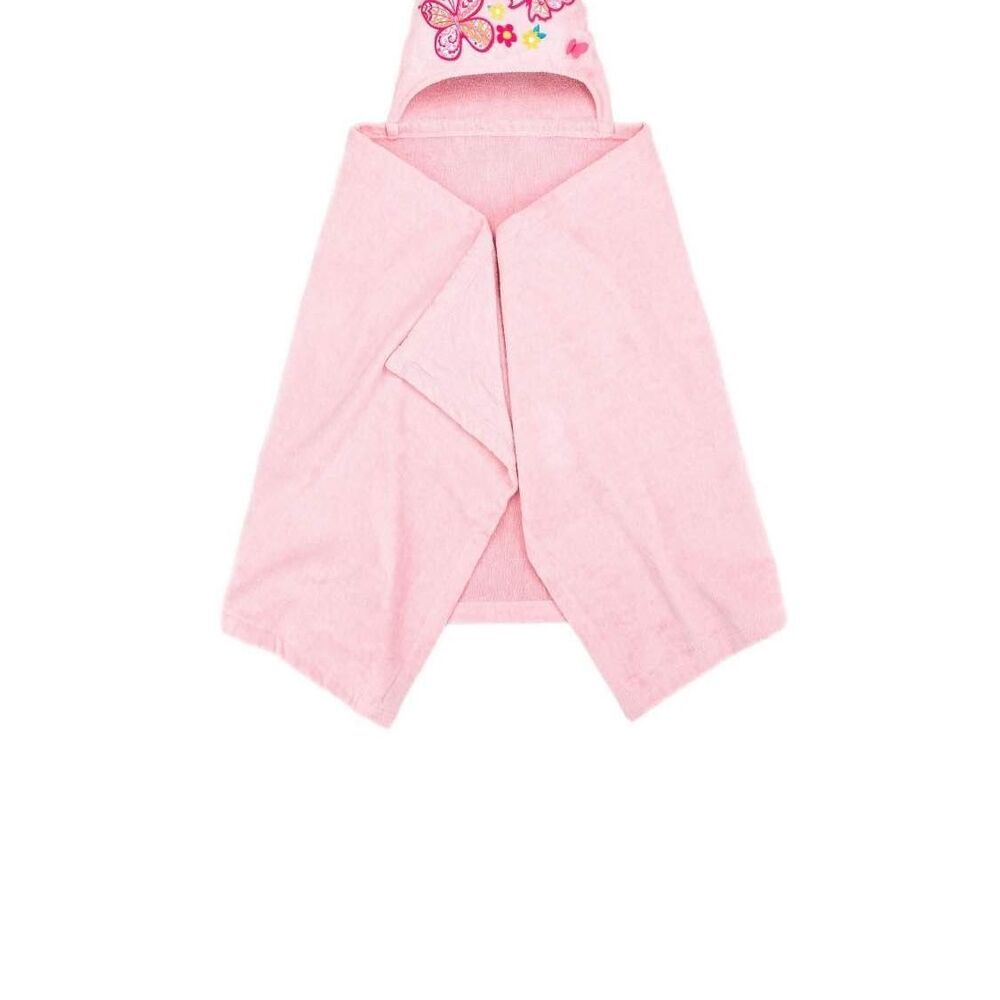 NEW Girls Butterfly Cotton Hooded Towel